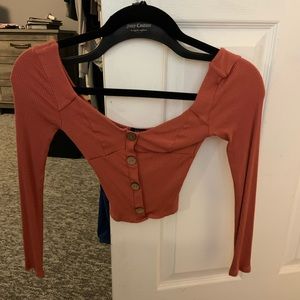 Fashion nova long sleeve crop